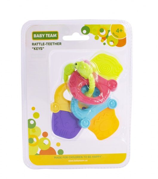 Брязкальце-прорізувач Baby Team Ключики 8472