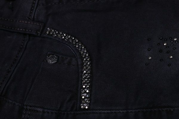 Джинсы Beren Style для девочек 6044 р.98 черный с серым 