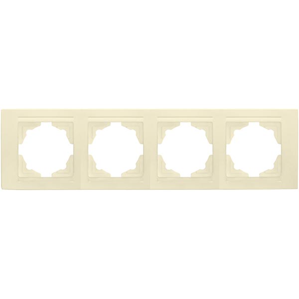 Рамка чотиримісна Gunsan Moderna універсальна кремовий MD 29 12 145