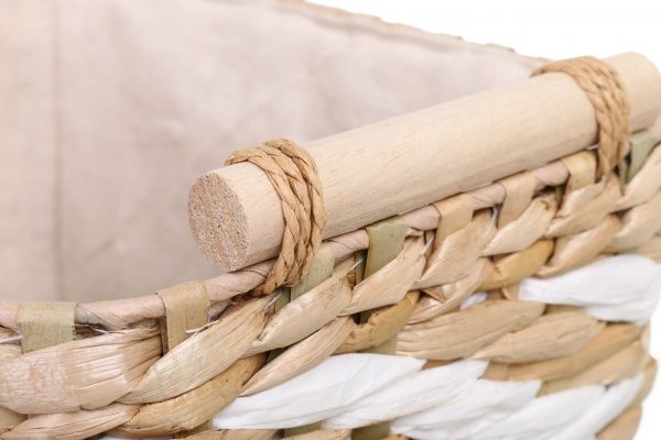 Кошик плетений Tony Bridge Basket з текстилем 32х21х22 см BXF20-5A-3 