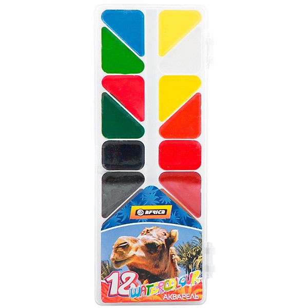 Краски акварельные 18 кольорів E60114 Economix