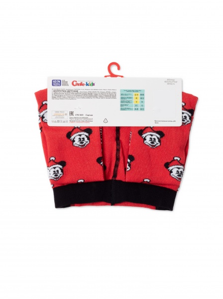 Колготки дитячі унісекс Conte-Kids новорічні Disney 21С-31СПМ 585р.104-110 червоний 