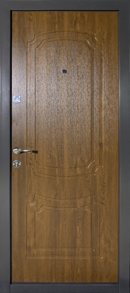 Двері вхідні Міністерство дверей КС дуб темний 2050х860 мм ліві