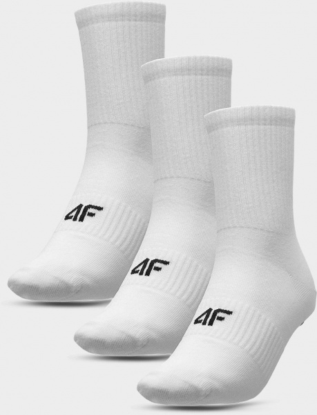 Шкарпетки 4F SOCKS CAS M205 (3PACK) 4FAW23USOCM205-10S р.43-46 білий