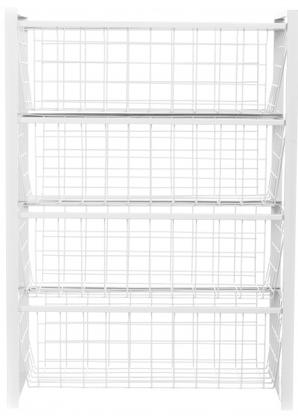 Стеллаж с выдвижными корзинами MINI 250x500x690 мм белый