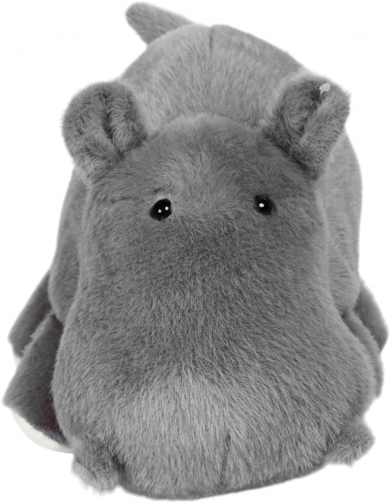 Мягкая игрушка HW Plush Paws Бегемот 33 см темно-серый HF11394 13'