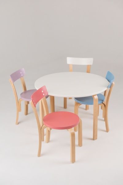 Стол журнальный круглый бук/белый 700x500мм 