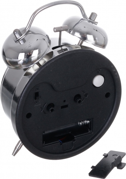 Будильник Alert (XYX 10850S) 11,7х17х5,6 см срібний