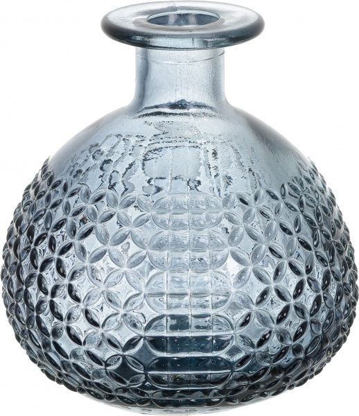 Ваза стеклянная San Miguel RED DIAMANTE 12 см голубовато-серый 