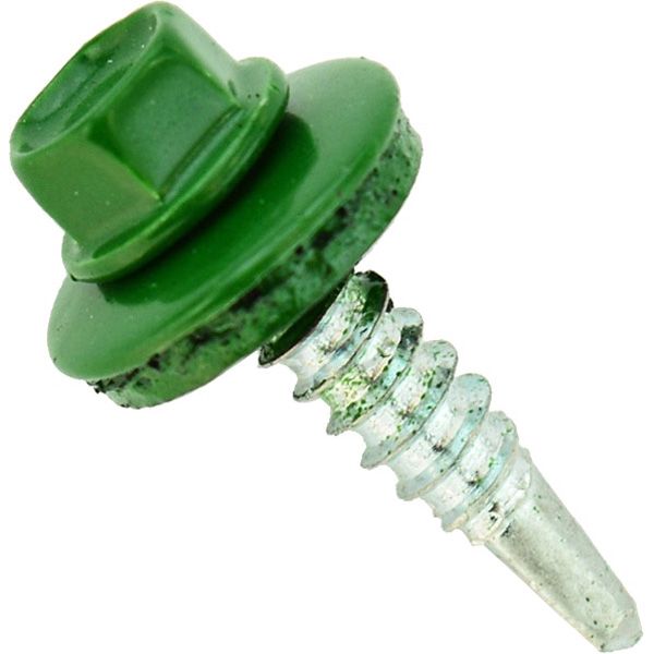 Саморез кровельный по металлу 5,5x25 мм вес зеленый RAL 6002 Expert Fix