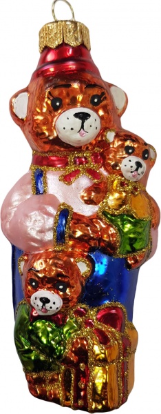 Елочная игрушка Юріта Семья медведей A312 12,6 см 