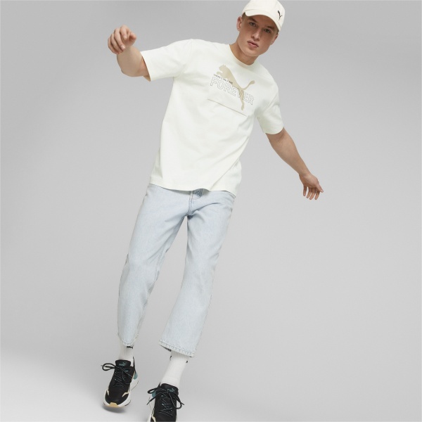 Футболка Puma PUMA ESS BETTER RELAXED GRAPHIC TEE 67329799 р.XL бежевий