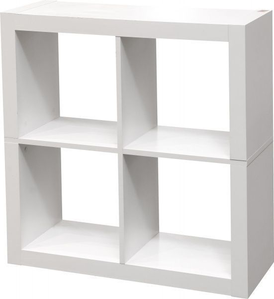 Полиця декоративна Inteo Кубус МІКС 2х2 792x792x290 мм білий 