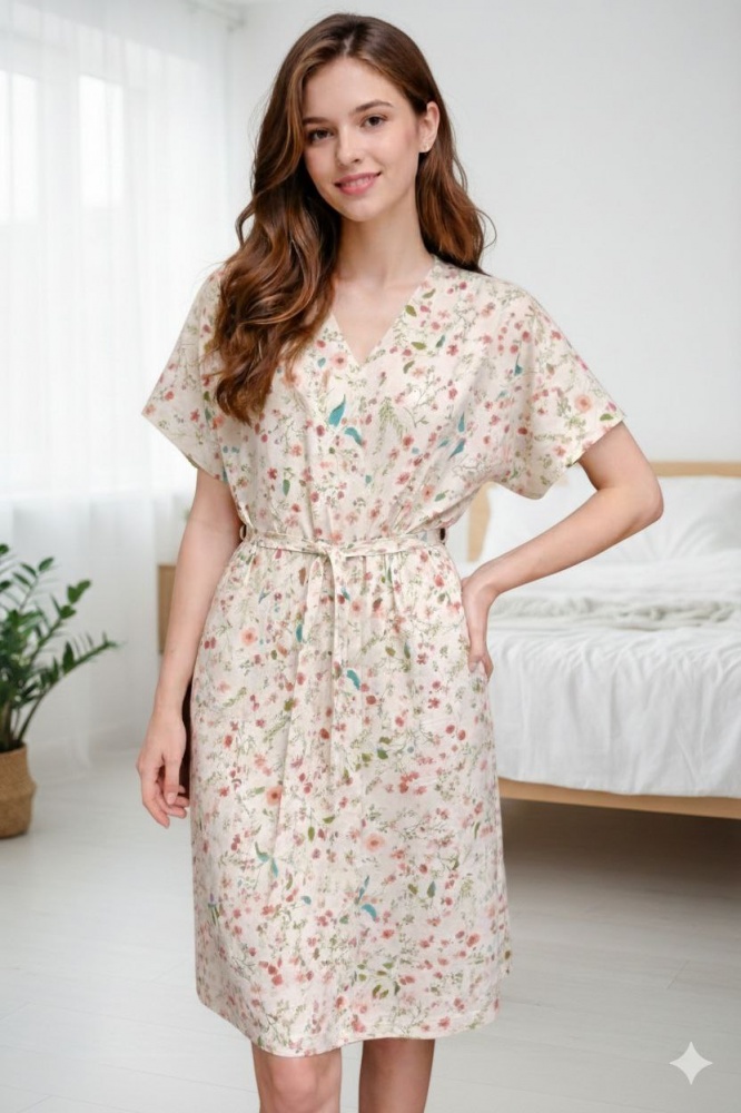 Халат жіночий German Volf Прованс р. XL молочний 26006