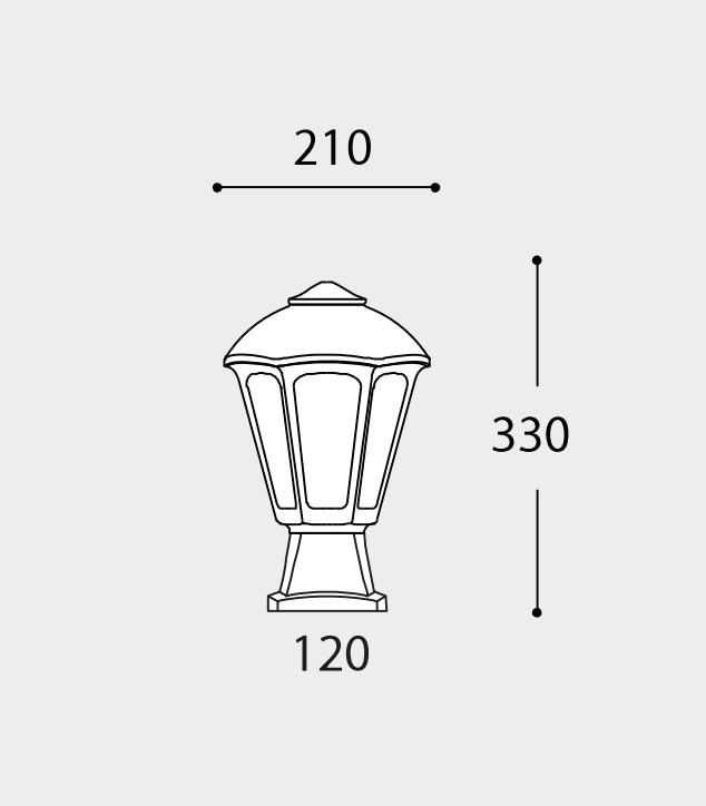 Светильник уличный напольный FUMAGALLI DISMA/GIAMPY E27 12 Вт IP55 белый