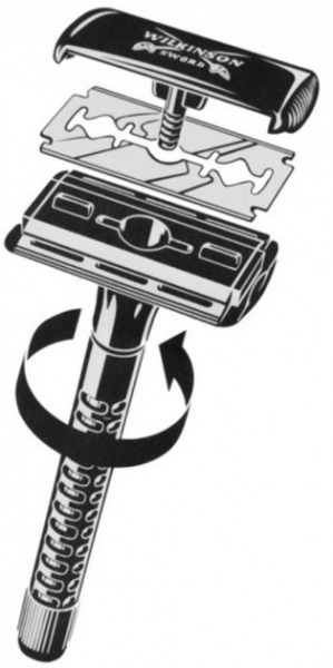 Бритва WILKINSON SWORD Classic двухсторонний + лезвия 5 шт.