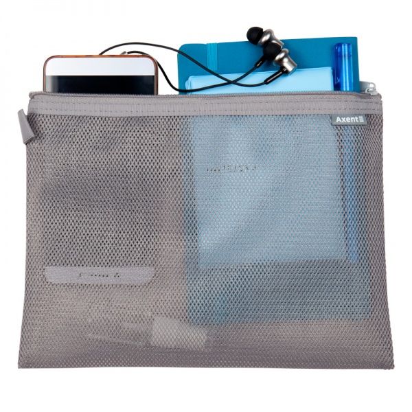 Папка-конверт Travel A5 серая 43676 Axent