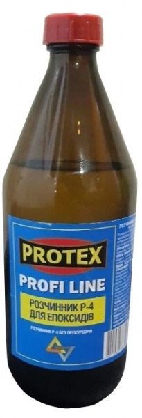 Розчинник Р-4 PROFILINE стеклянная бутылка Protex 1 л 0,74 кг