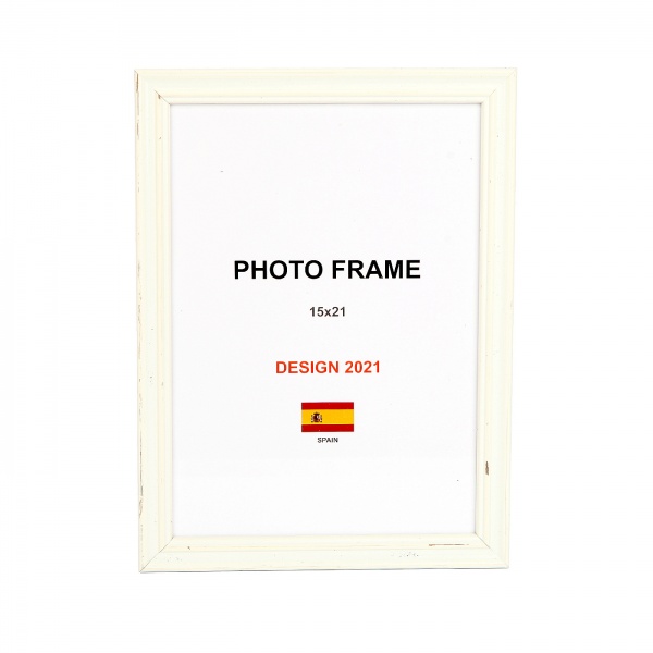Рамка для фото 1 фото 15x21 см білий прованс 