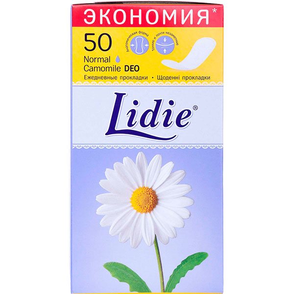 Прокладки ежедневные Lidie Camomile Deo normal 50 шт.