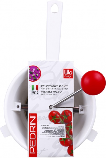 Сито кухонное для измельчения овощей D20 см с насадками 04GD197 Pedrini