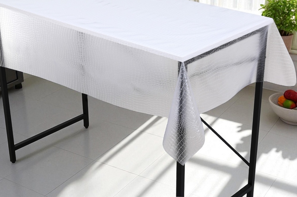 Клеенка на стол UP! (Underprice) 1,37м прозрачный TC421-001