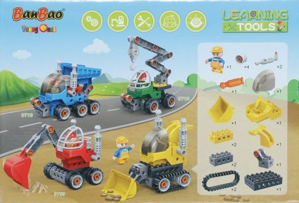 Конструктор BanBao Великі блоки Трактор