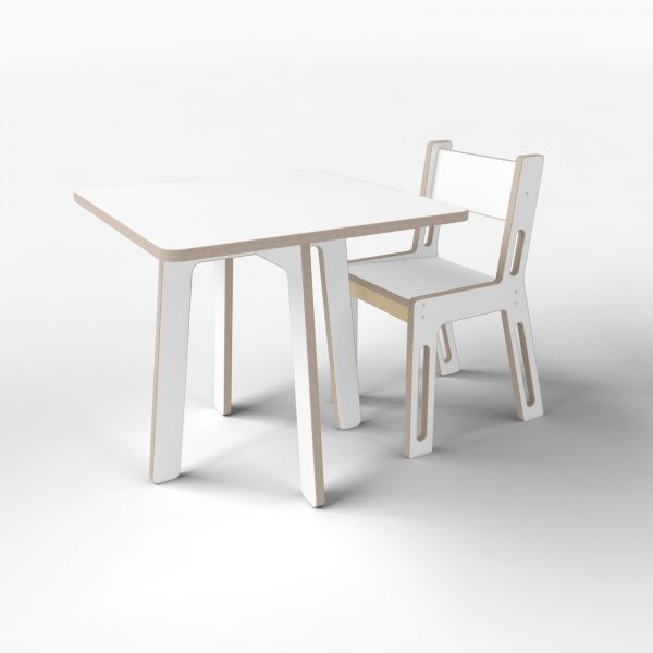 Стол детский Indigowood Econ 60х60х55 см белый