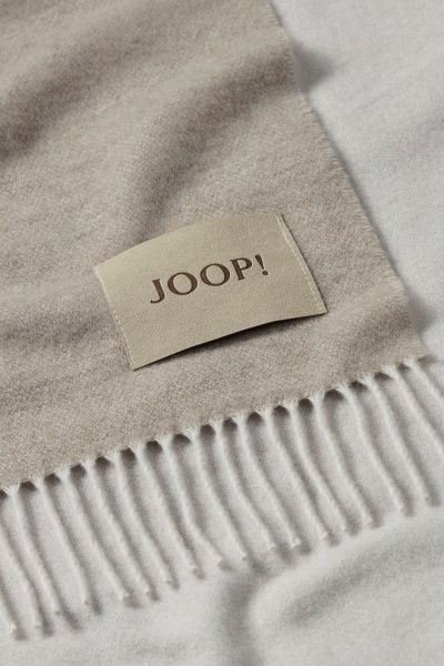 Плед SENS.DF Palisade-Kreide 130x180 см бежевый с коричневым Joop! 