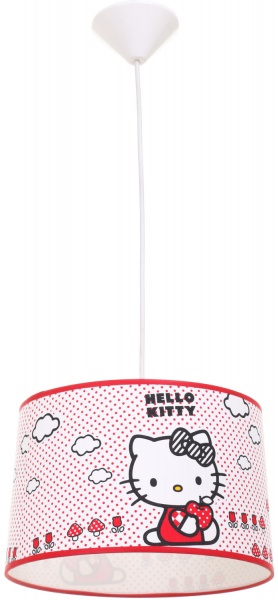 Світильник підвісний Corep Hello Kitty 1x60 Вт E27 червоний 