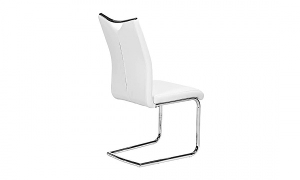 Стул обеденный с подлокотниками Prestol Тифани X-930-1 440х595х1000 мм хром/белый