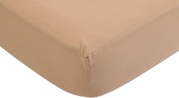Простынь на резинке 140x200 см бежевый Luna 