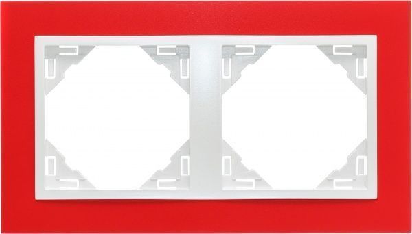 Рамка двомісна Efapel ANIMATO Logus універсальна червоний 90920 TVG