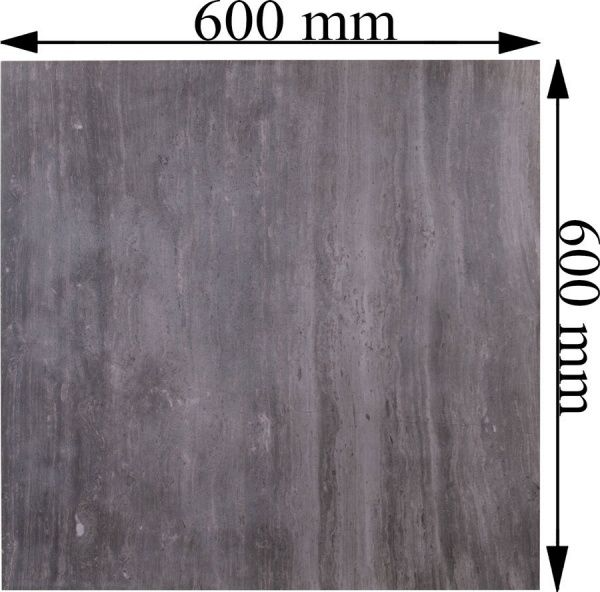 Плитка Allore Group Travertine Anthracite F PC 600x600 R Mat 