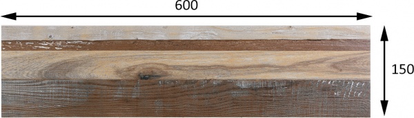 Плитка Allore Group Domino Multicolor F PR NR Mat 1 15х60 