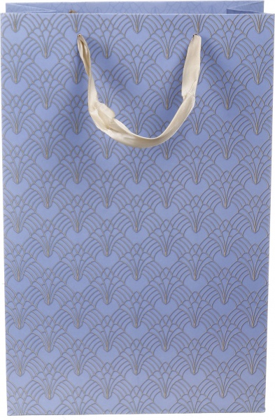 Пакет подарунковий LL-1 D-1141 лавандовий візерунок з лаком глітер