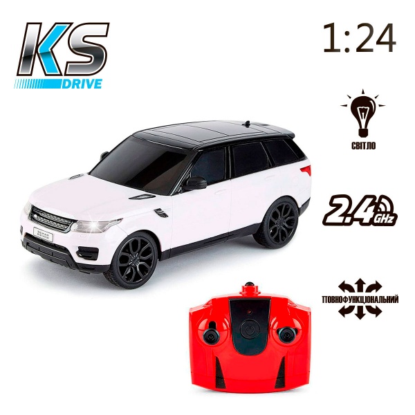 Машинка на р/к - Land Rover Range Rover Sport (1:24, 2.4Ghz, білий) 1:24 124GRRW