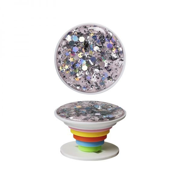 Тримач для телефона Pop 005 Діамант Luxe Cube прозорий