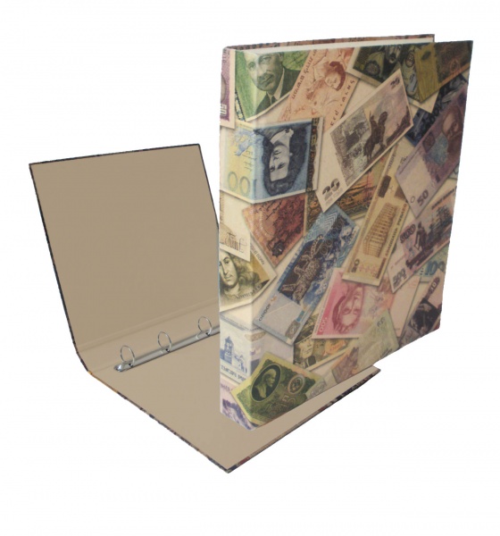 Папка на 2 кольца А4 40 мм крафт-покрытие в ассортименте iTEM