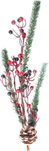 Веточка декоративная Елка 60 см 801-016 Lefard