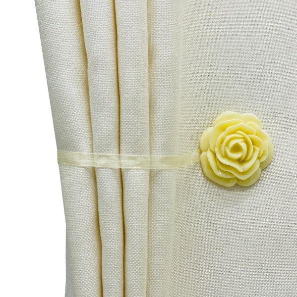 Магнит Розочка d50 мм белый Р0016 MISLT