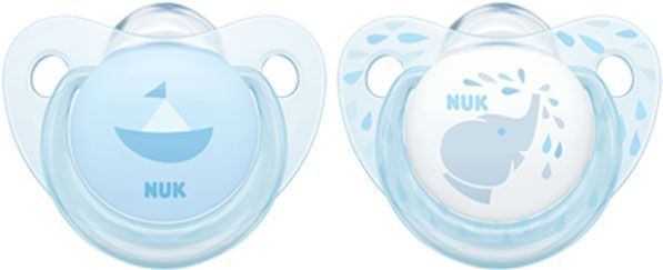 Пустышка Nuk Baby Rose силиконовая голубая р 1 (10175176)