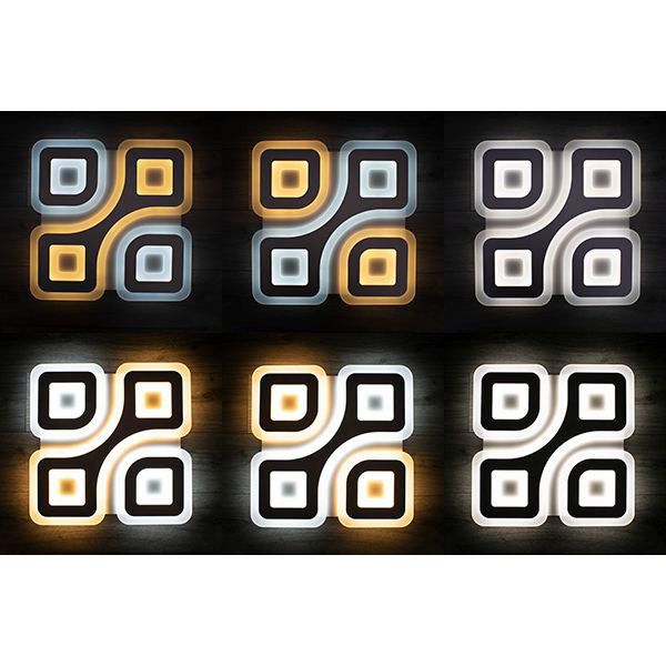 Люстра светодиодная Hopfen Window с пультом ДУ 120 Вт белый 