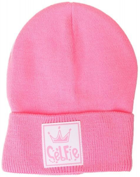 Шапочка дитяча для дівчинки Kraft+ 2641 р.50 яскраво-рожевий 