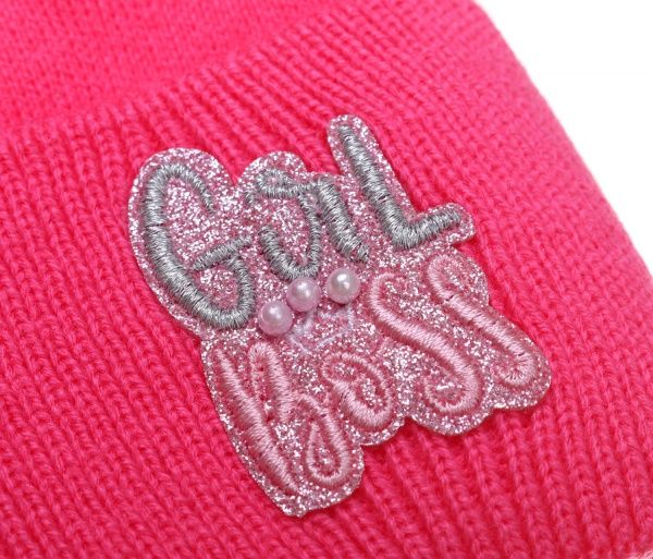 Шапочка детская для девочки Kraft+ арт. 2642 р.50-52 малиновый 