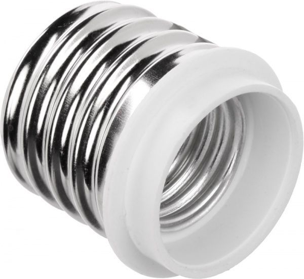 Патрон-переходник Е40-Е27 E.NEXT E27 пластик белый s9100020