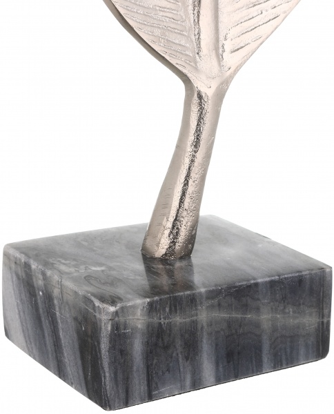 Статуетка листок на підставці 59х20х8 16041 метал