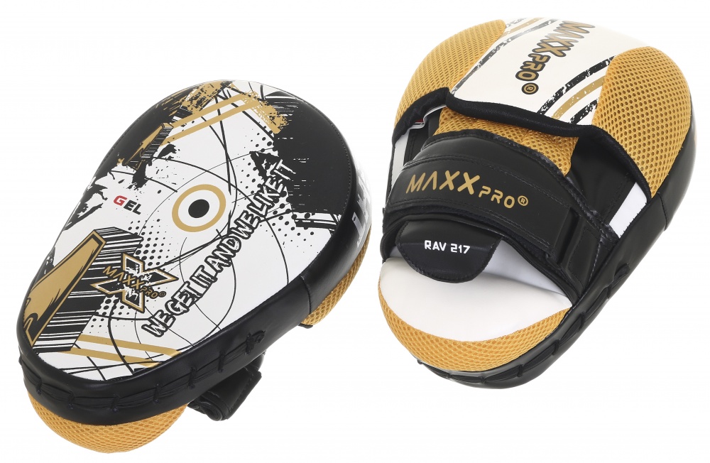 Лапы боксерские MaxxPro RAV-217 черно-белый