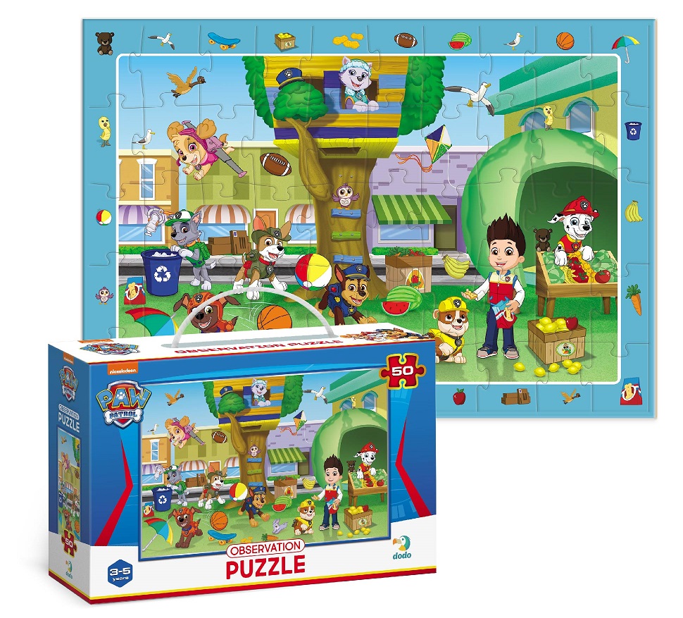 Пазл DoDo обсервационный на 50 элементов Paw Patrol. Летние развлечения 200464