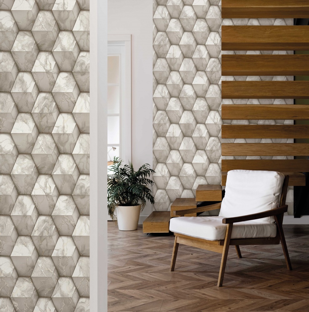 Обои виниловые на бумажной основе Славянские обои Expromt 5873-03 1,06x10,05 м